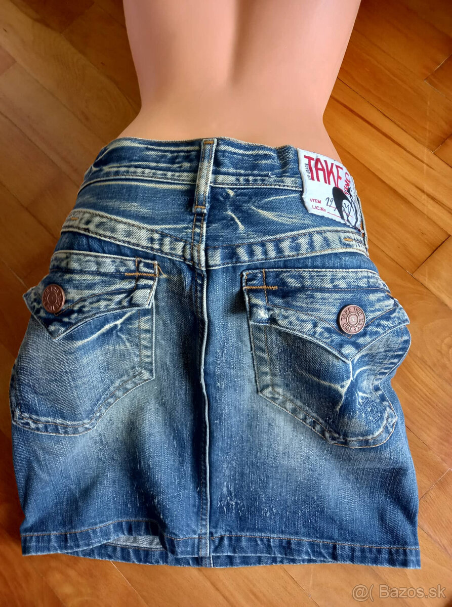 Rifľová dámska sukňa - 4