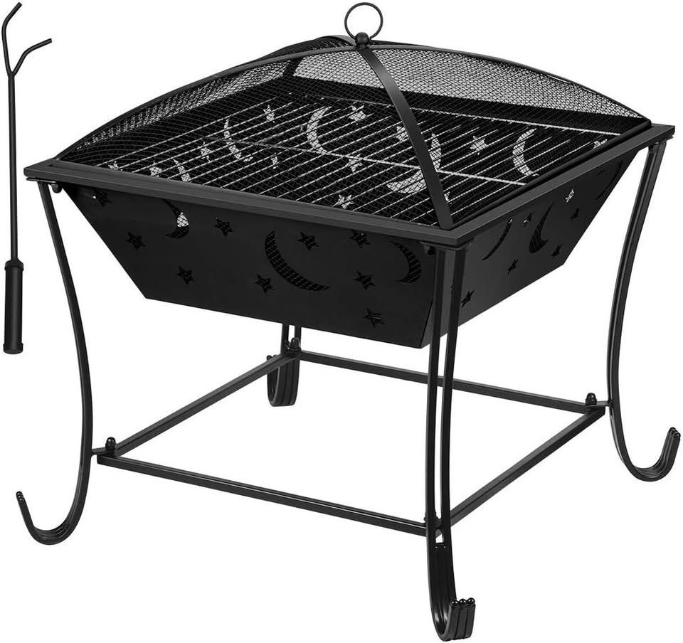 Přenosné rustikální ohniště 60x60 cm - 4