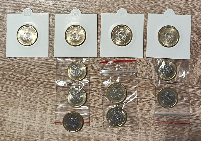 mince zo San Marina , euromince - 4
