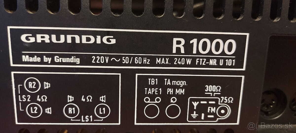 Predám vintage receiver Grundig R-1000 - 4