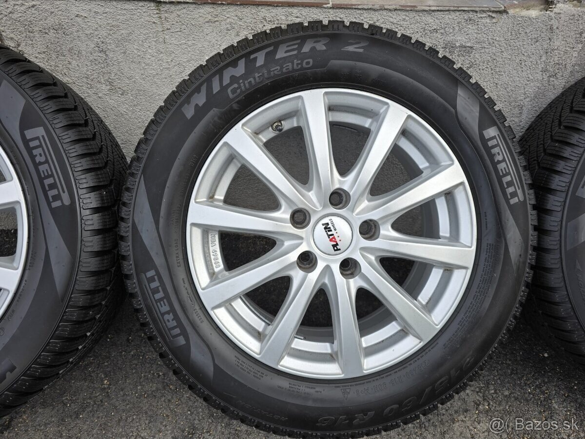 zanovne zimne kolesa 5x112 r16 6,5j et46 skoda octavia,super - 4