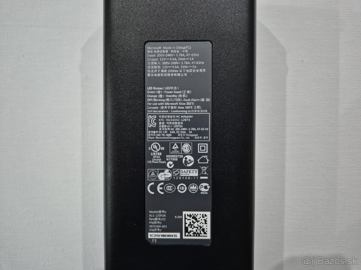 Originál napájací zdroj na XBOX 360E - 4