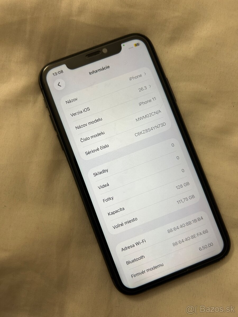 iPhone 11 128GB black - 100% batéria - 4