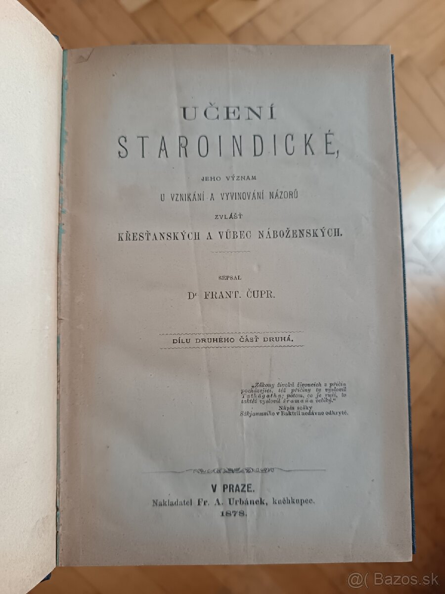 František Čupr - Učení staroindické - 4