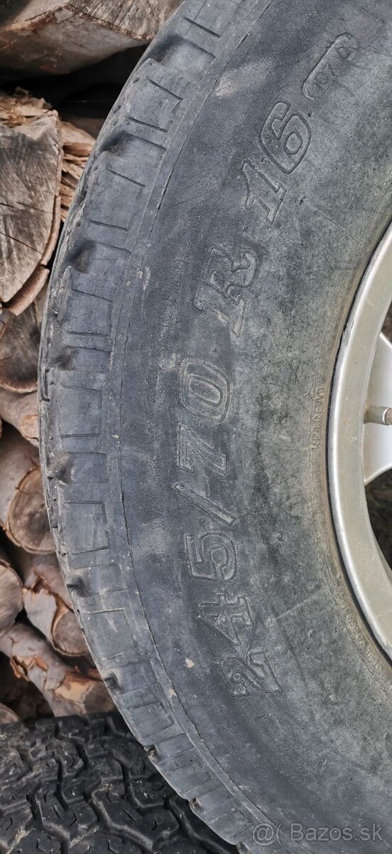Disky s pneumatikami na Opel Frontera B - 2 sady