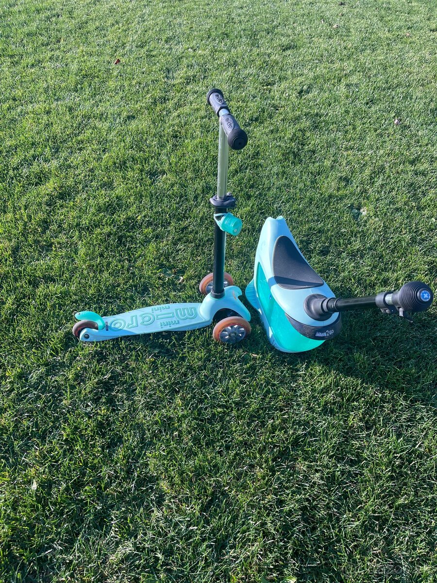 Micro Mini 2go Deluxe plus mint, kolobezka, odrážadlo - 4