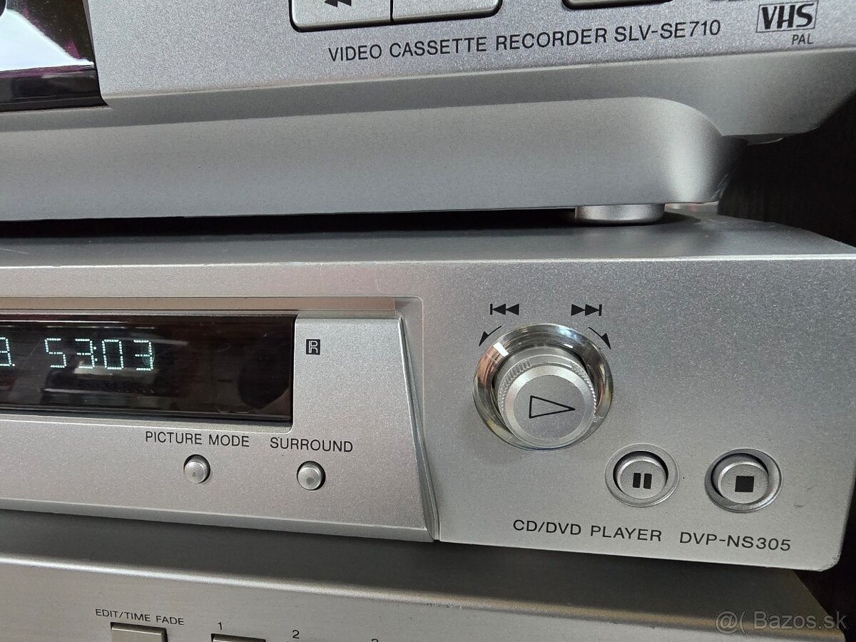 SONY SLV-SE710 +DVP-NS305 silver stereo video +dvd - 4