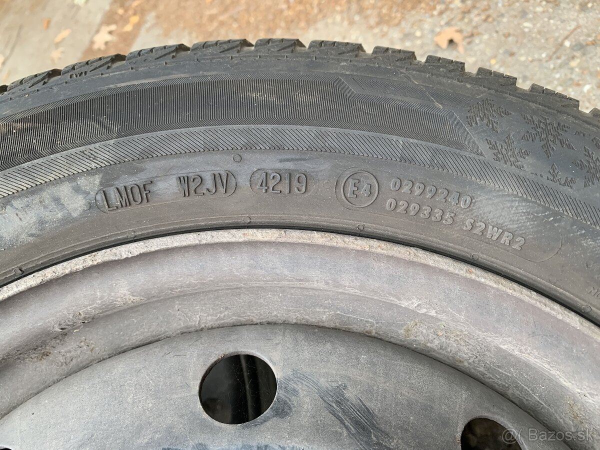 4 ks zimné pneumatiky Barum Polaris 5 na plechových diskoch - 4