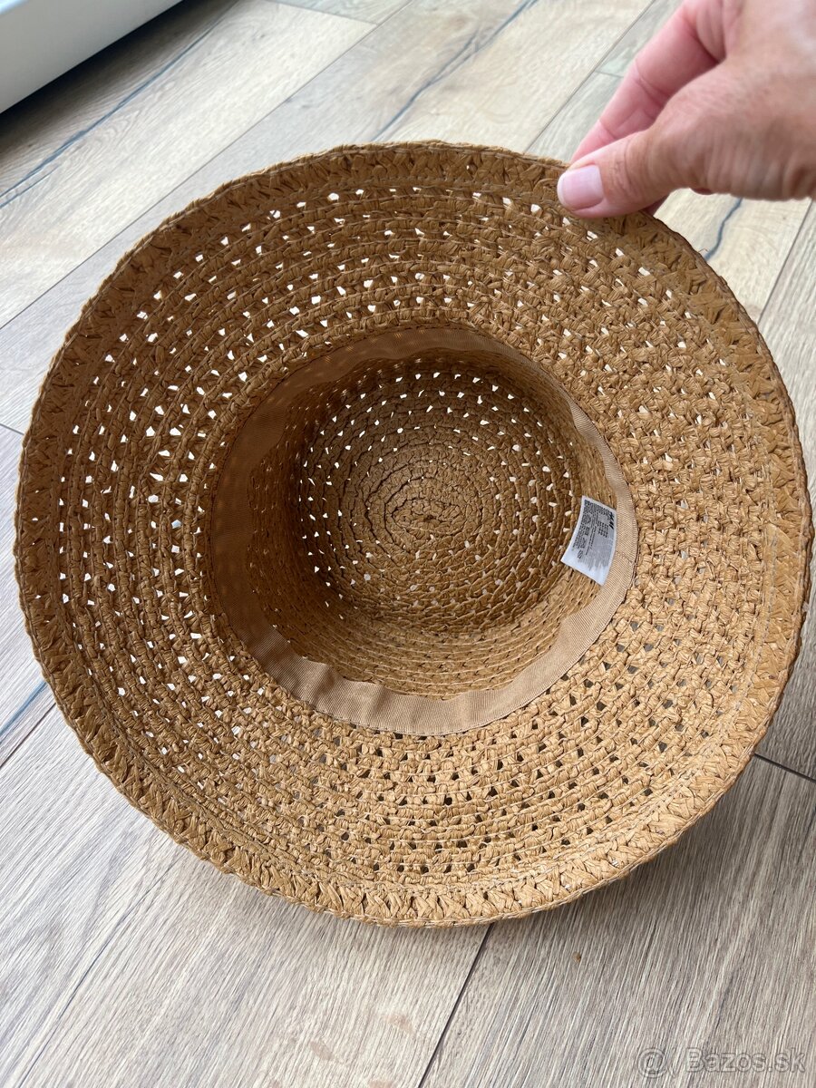 H&M slamený klobúk 56 - 4