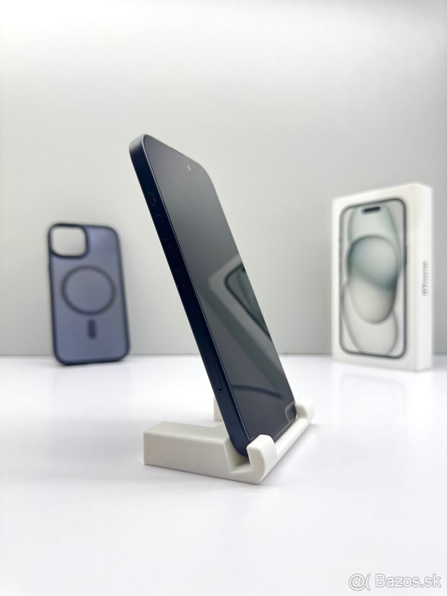 iPhone 15 BLACK 128GB TOP STAV AKO NOVÝ ORIGINÁL - 4