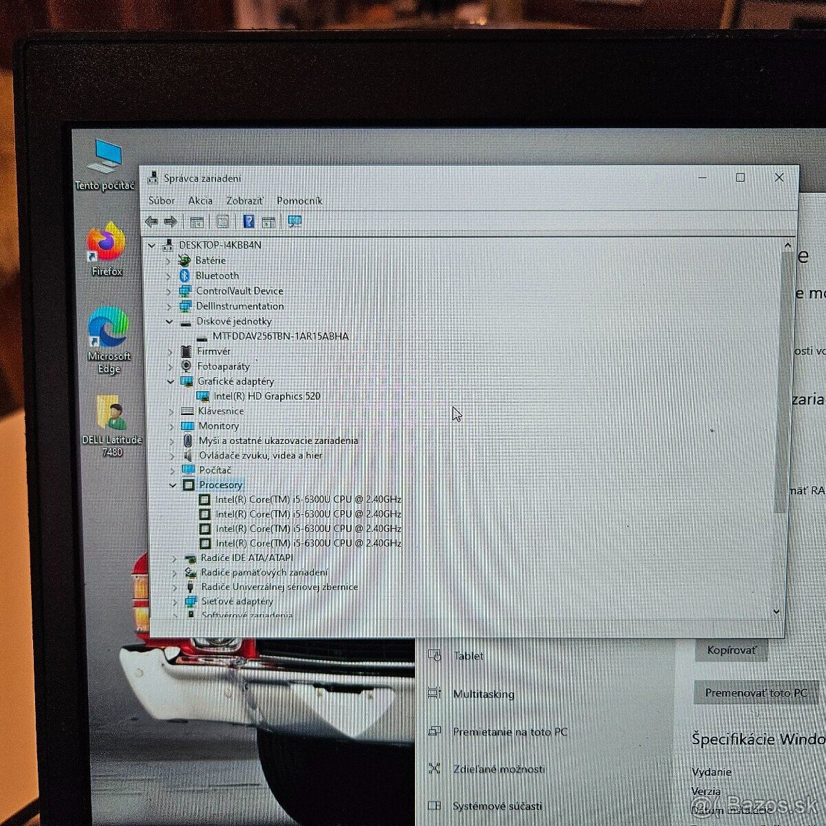 Notebook DELL Latitude 7480 s i5 - 4