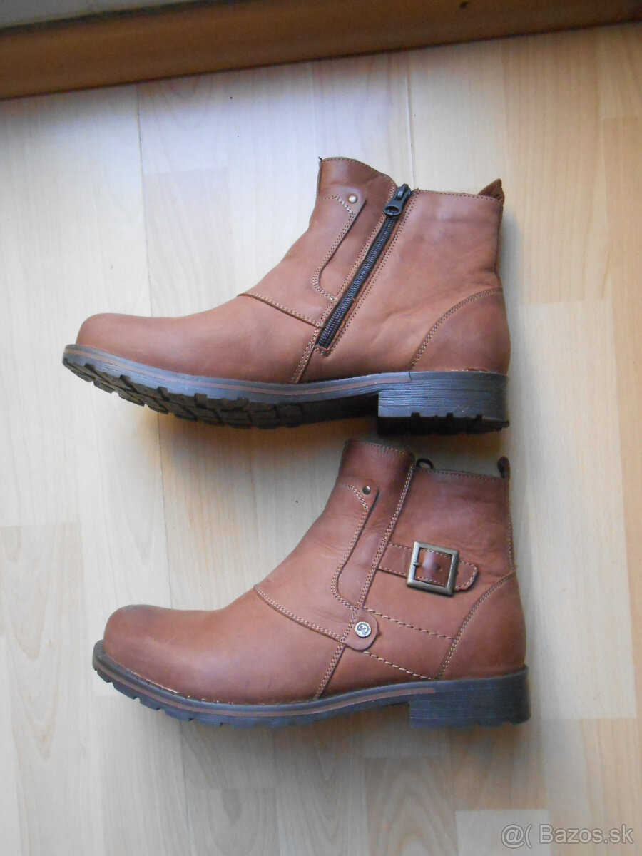 Pánske čižmy RISBUT nové, č. 40 - 4