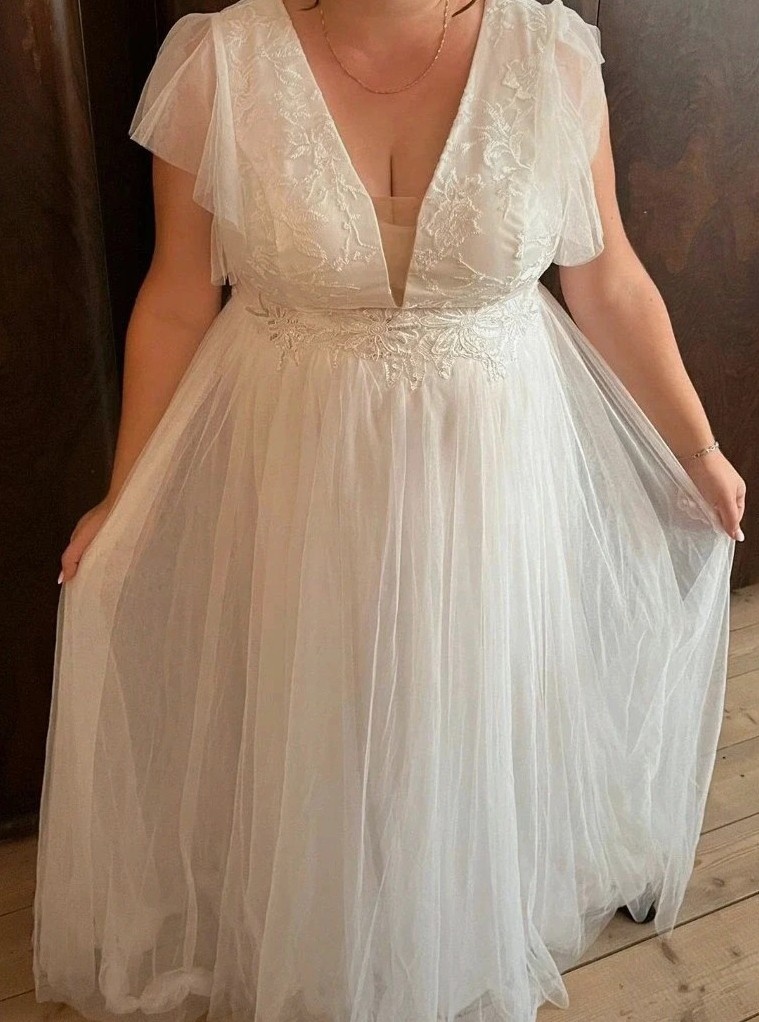 svadobné šaty veľkosť XL - 4