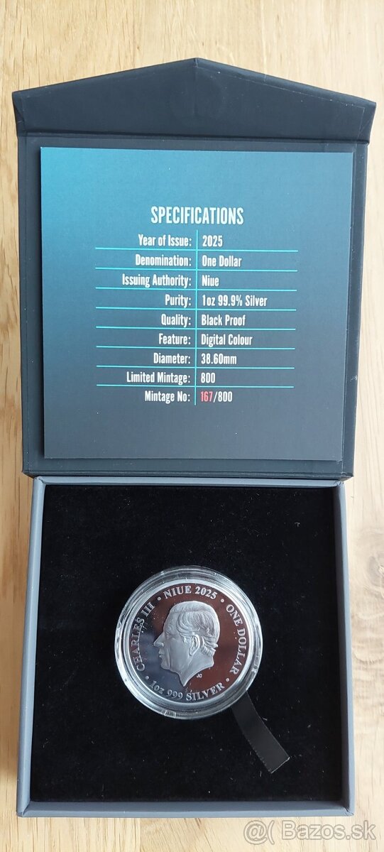 Luxusní stříbrná mince 1 oz Titanic Black Proof,2025 - 4