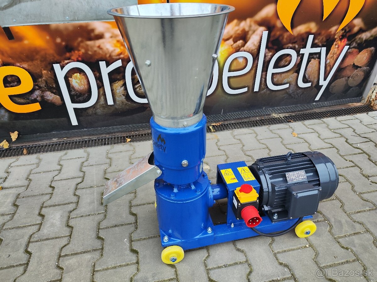 nový typ, peletovací lis PLR150 4 kW točia sa valce - 4