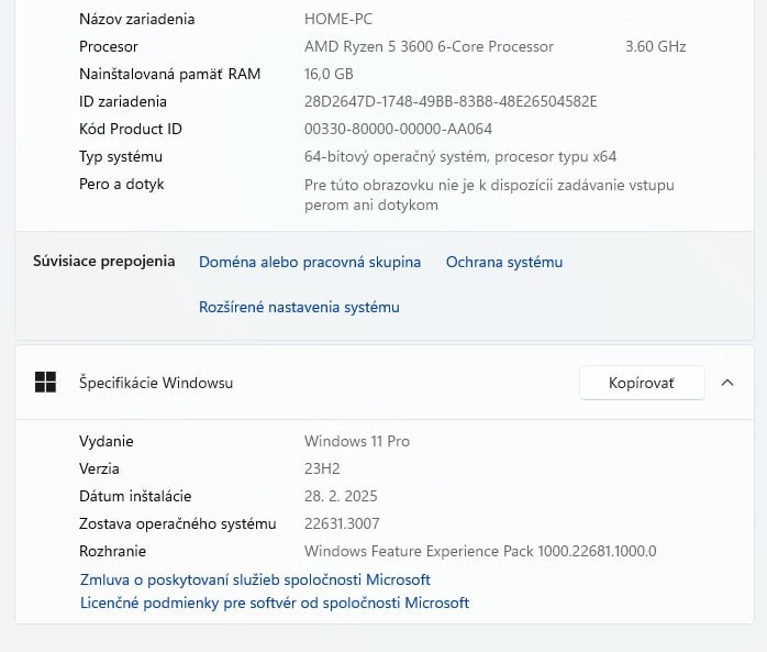 Herný/pracovný PC | RTX 3080 Palit 10GB | Ryzen 5 - 4