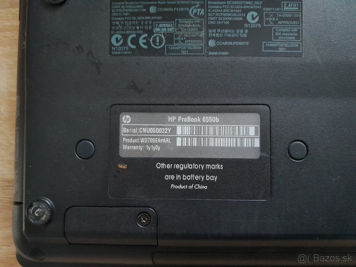 Notebook HP Probook 6550b - 4