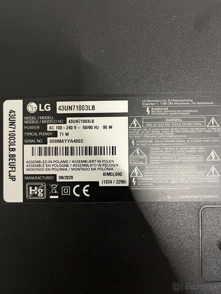 LG43UN71003LB - 4