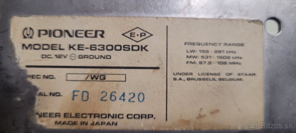 Pioneer autorádio - 4