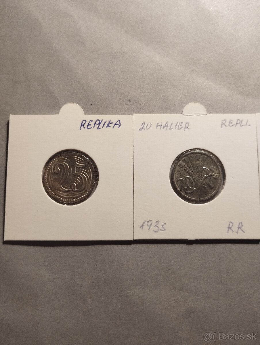 Repliky najvzácnejších ČS mincí - 4