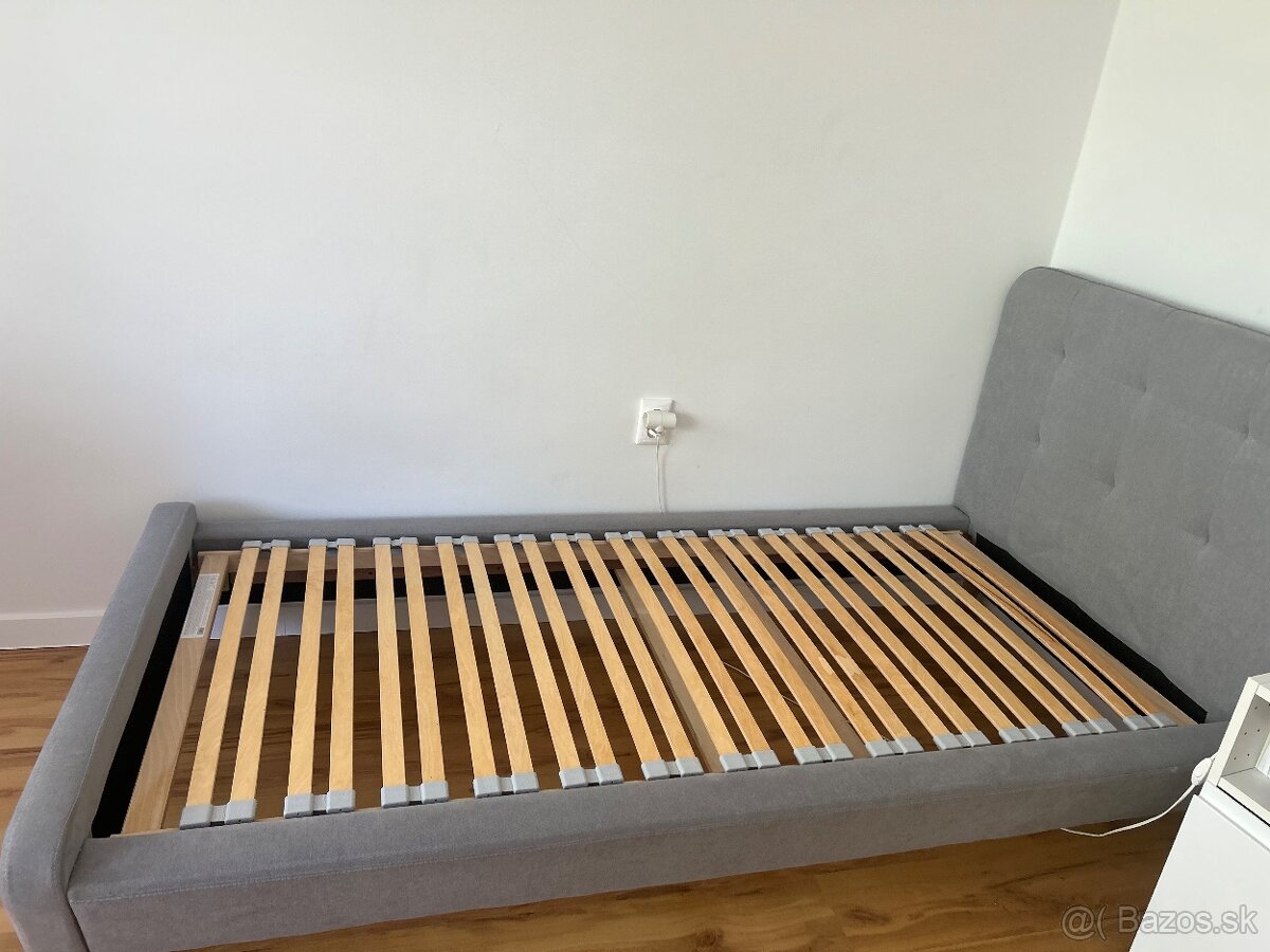 Posteľ sivá 90x200 - 4