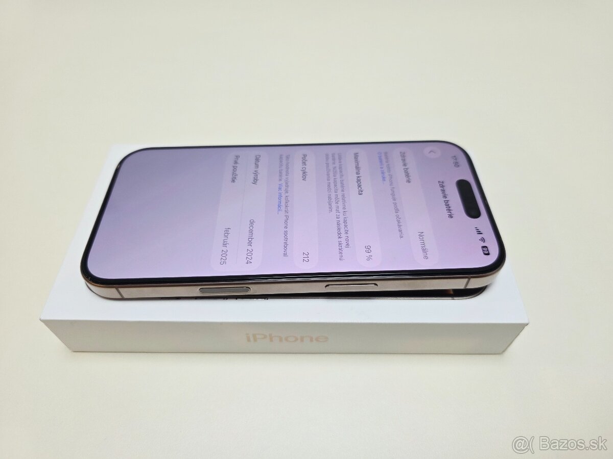 APPLE IPHONE 16 PRO 256GB ,DESERT TITANIUM,BATERKA 99% - 4