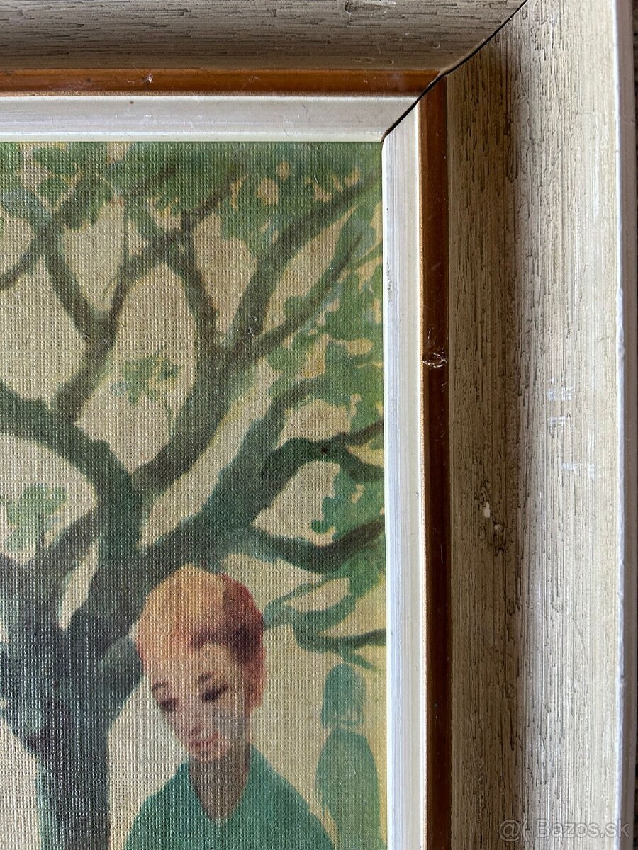 Retro obraz Na jarnom slnku, makramé... - 4