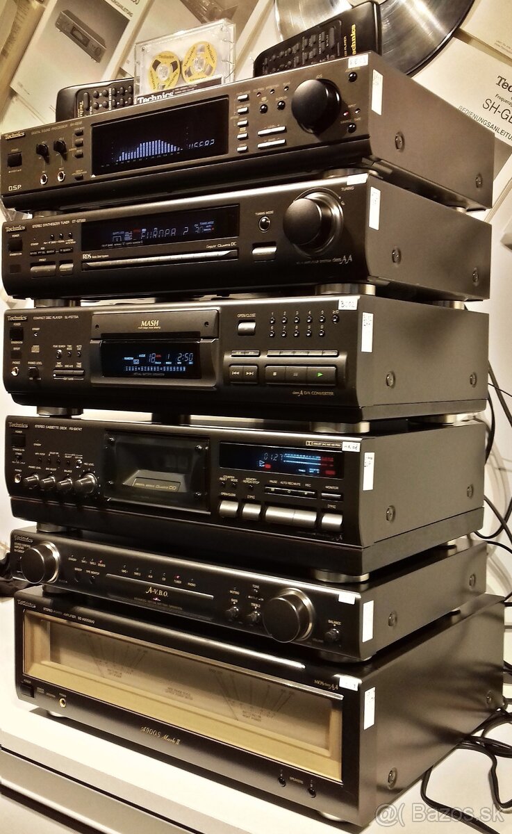 Zostava TECHNICS equalizer,tuner,CD,tape deck,predz,zos= X04 - 4
