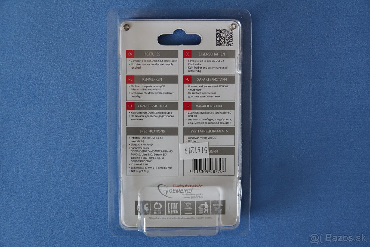 USB 3.0 čítačka SD/MicroSD pamäťových kariet - 4