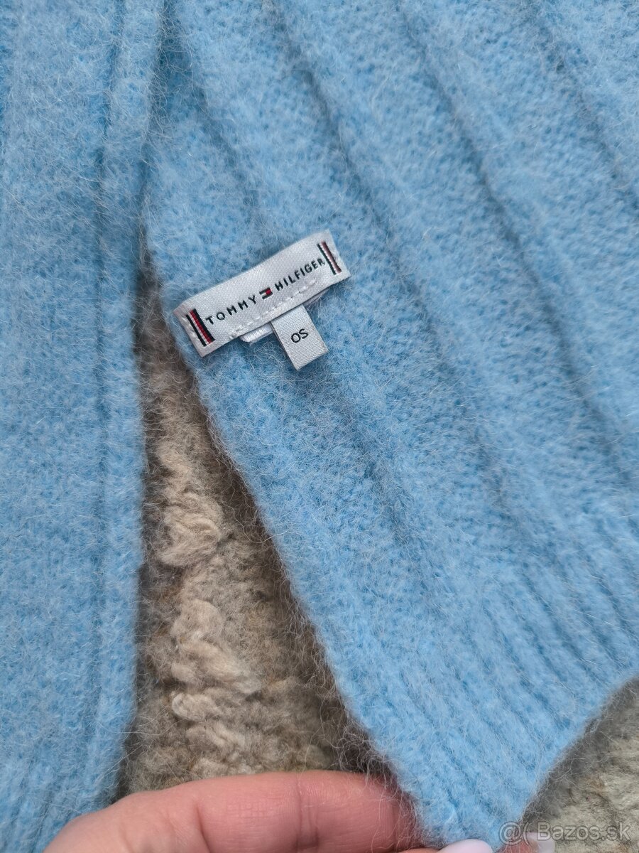 Dámsky šál Tommy Hilfiger - modrý - 4