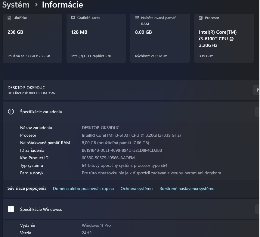 HP EliteDesk 800 G2 Desktop Mini Business PC - 4