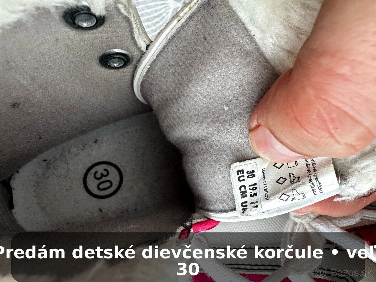 Predám detské dievčenské korčule veľ. 30 - 4