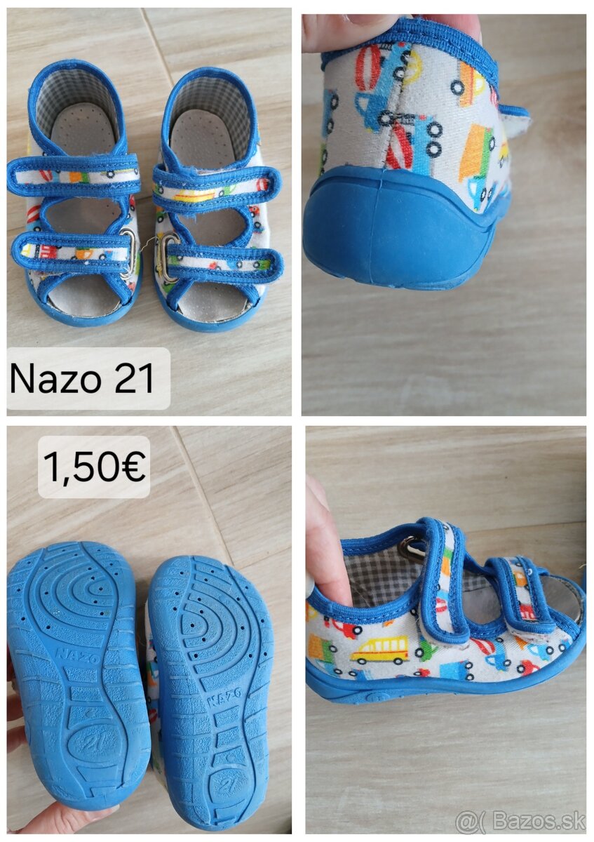 Chlapčenské papuče, gumenne sandále 20, 21, 23 - 4
