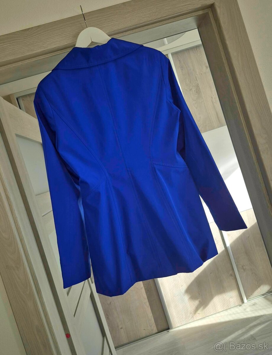 Modrý prechodný kabátik/sako v. 38/40 - 4