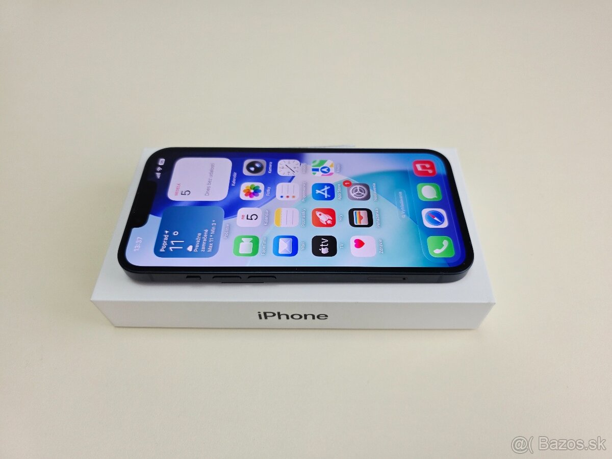 APPLE IPHONE 13 128GB MIDNIGHT BATERKA 100% - 4