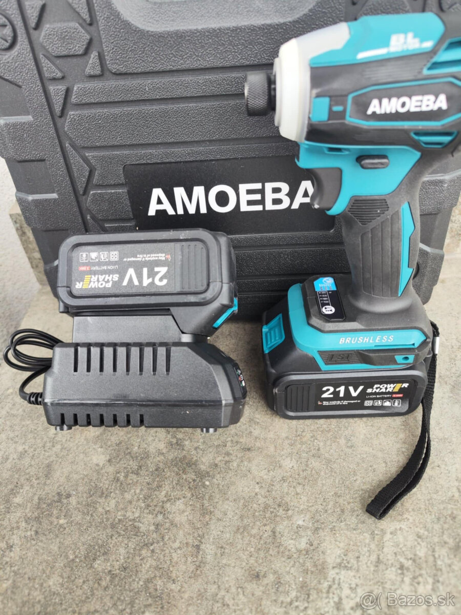 Vysoko výkonný bezuhíkový rázový skrutkovač 300Nm - 4