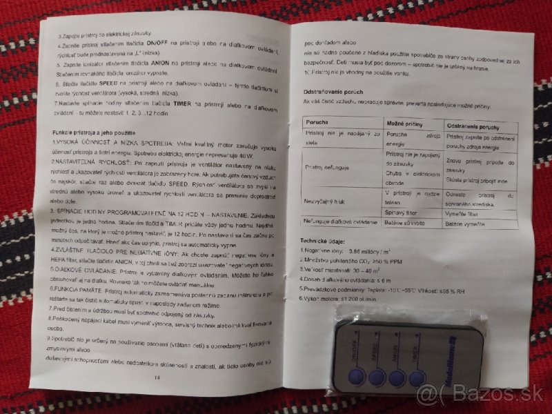 Predám čističku s ionizátorom vzduchu - 4