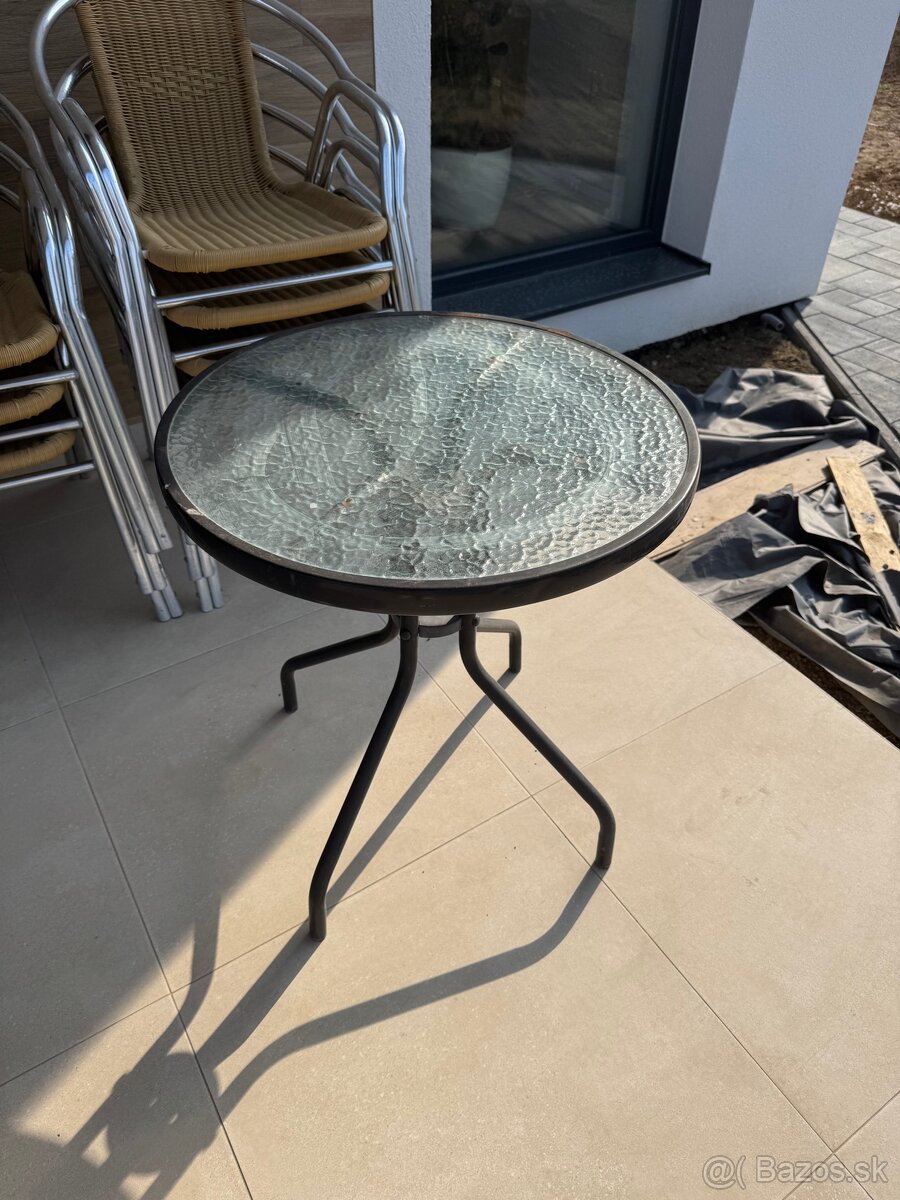 Ratanove sedenie + stol - 4