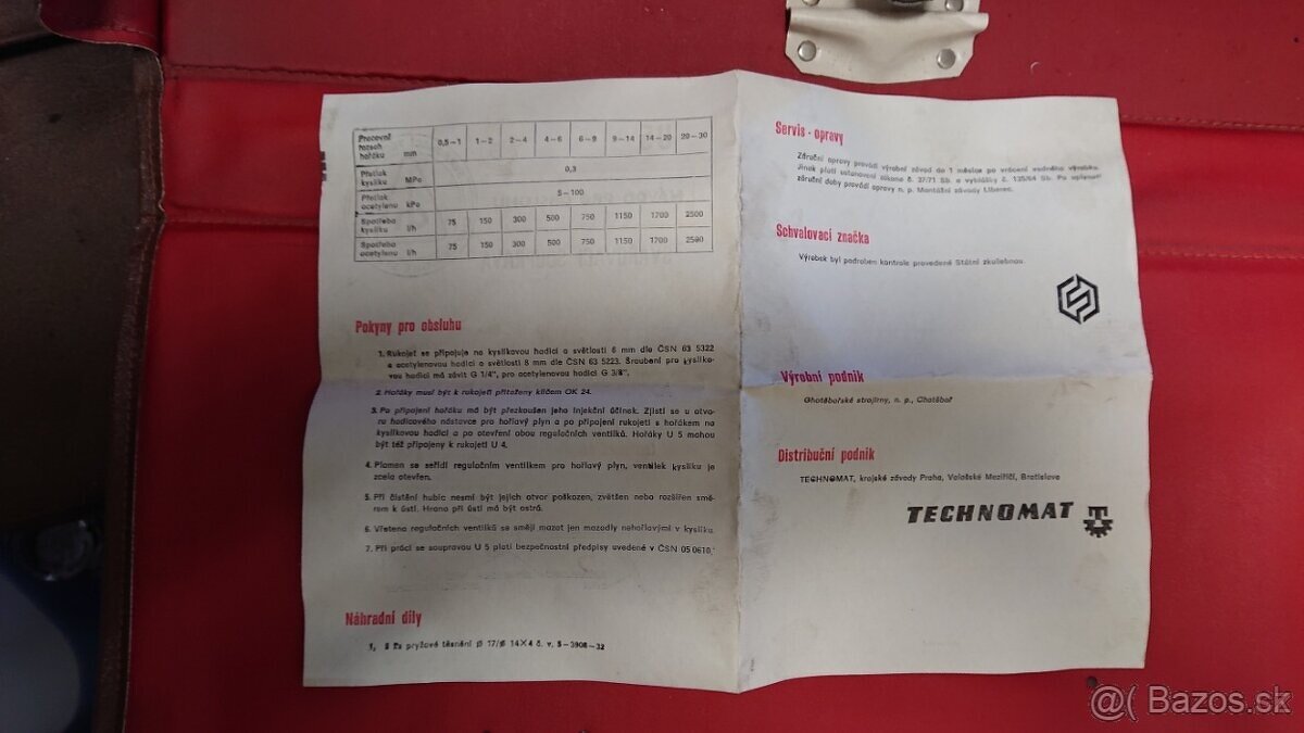 SVÁŘECÍ SADA AUTOGENNÍ MALÁ - 4