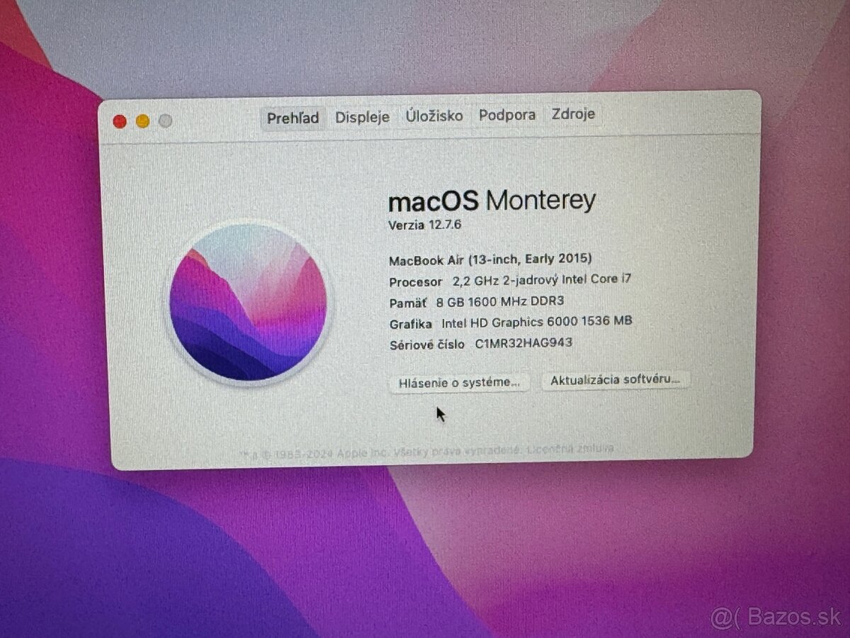 Apple Macbook Air 13" (early 2015) i7, 8GB, 256GB - 4