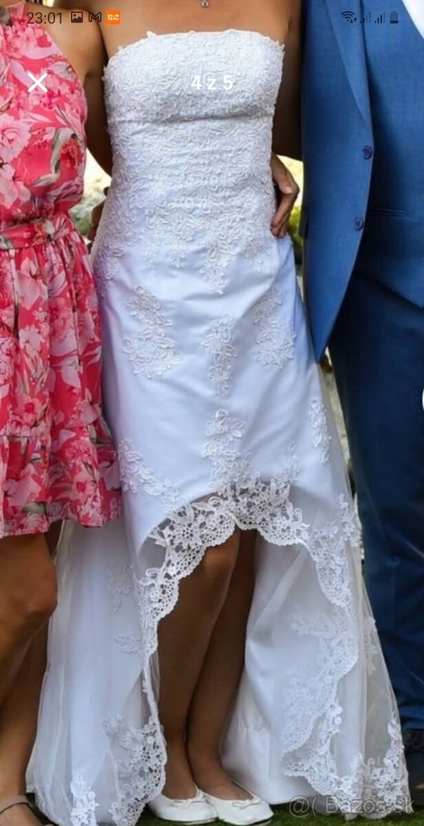 Svadobné šaty atypický strih - 4