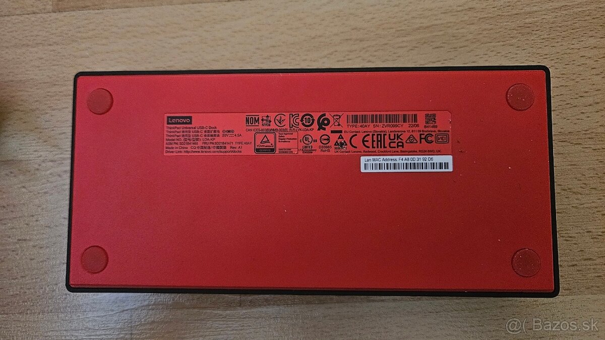 Lenovo ThinkPad Universal USB-C Dock 40AY - 4