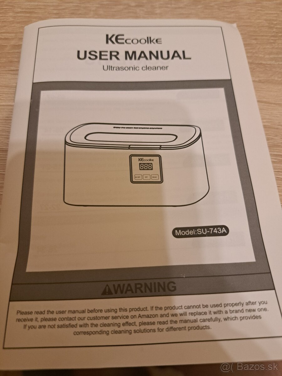 Ultrazvukový čistič na šperky, okuliare, striebro - 4