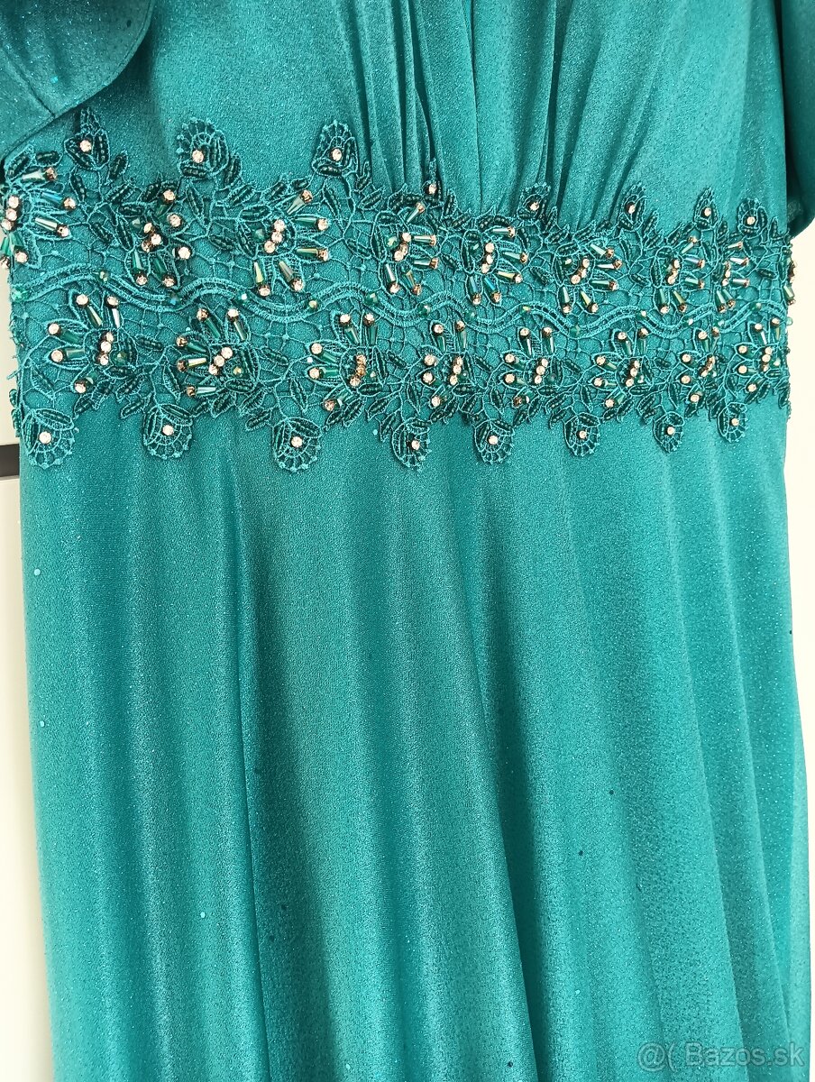 Plesové trblietavé šaty veľ.42 - 4