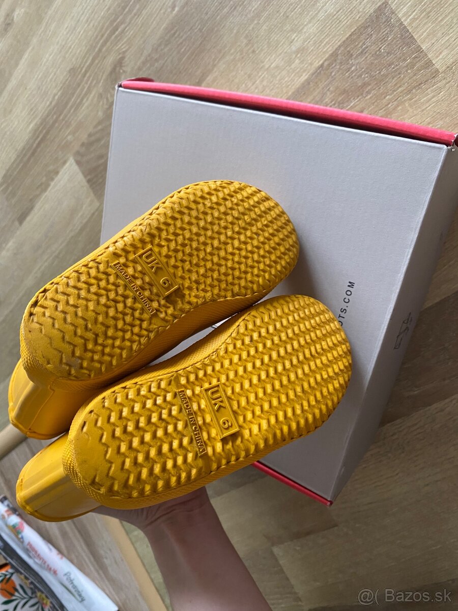 Detske zlte gumaky Hunter - 4