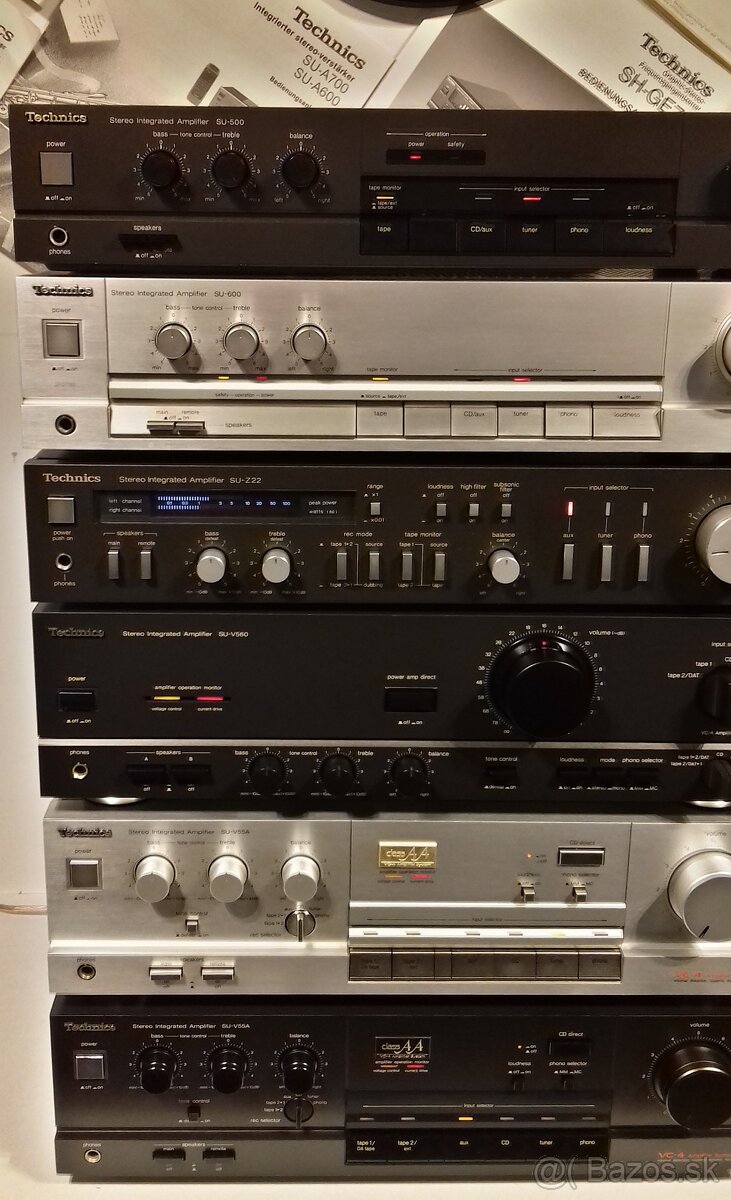 SERIA zosilnovac TECHNICS New Class A, Class AA, JAPAN = Zo2 - 4