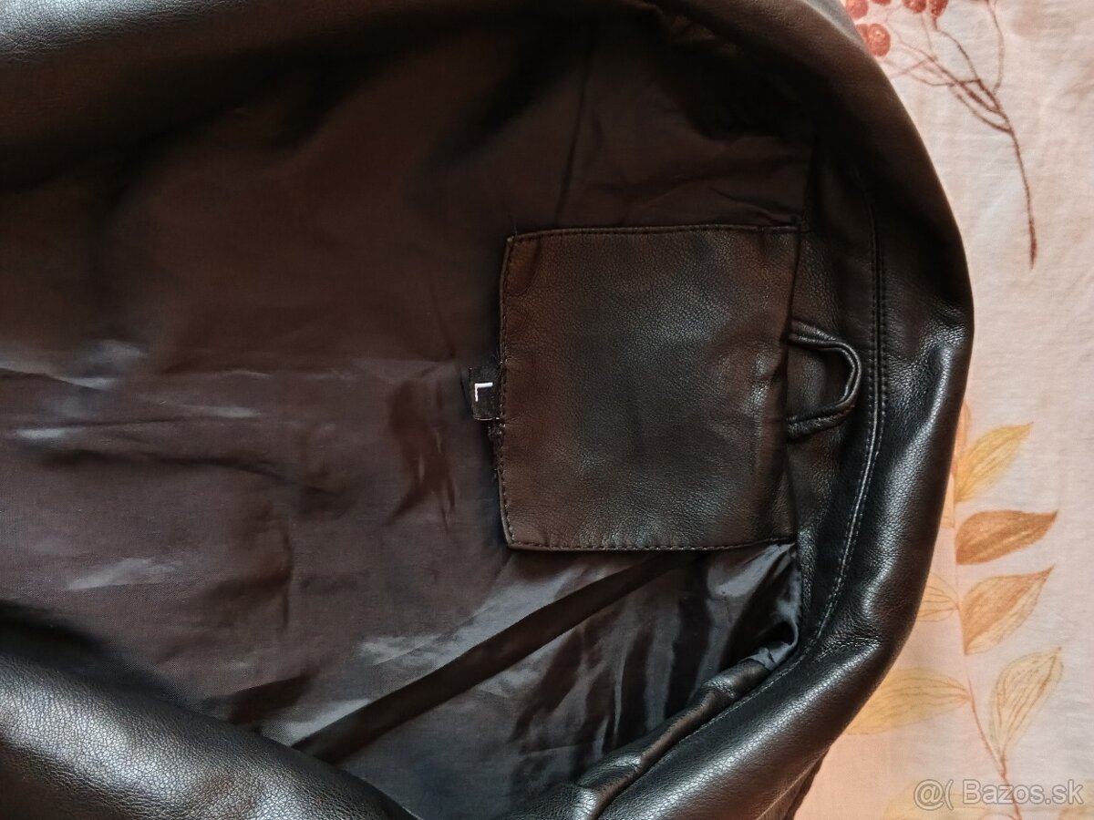 Koženková jarná bunda - 4