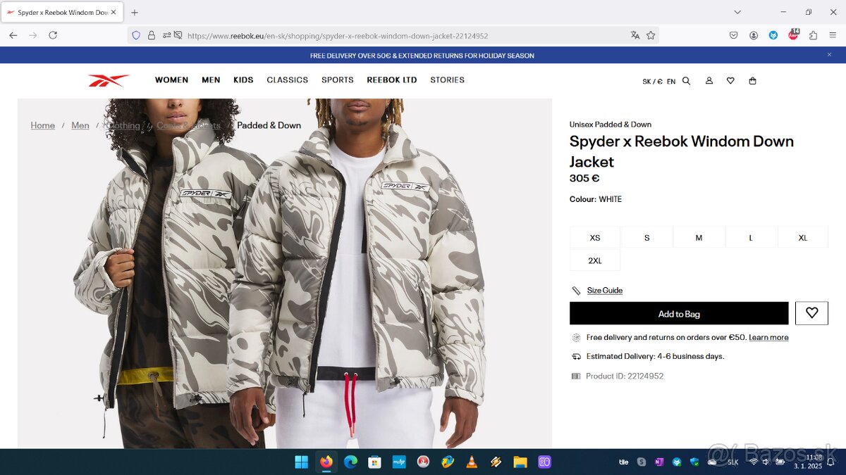 Zimná bunda Spyder x Reebok, Zimná bunda Reebok - 4