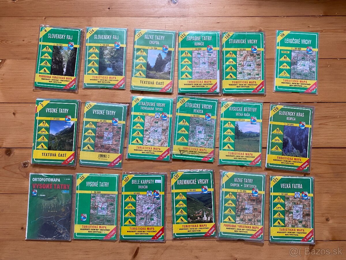 turistické mapy VKÚ – rôzne vydania, rôzny stav - 4