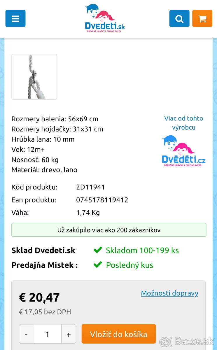 Predam nove drevene hojdacky - 4